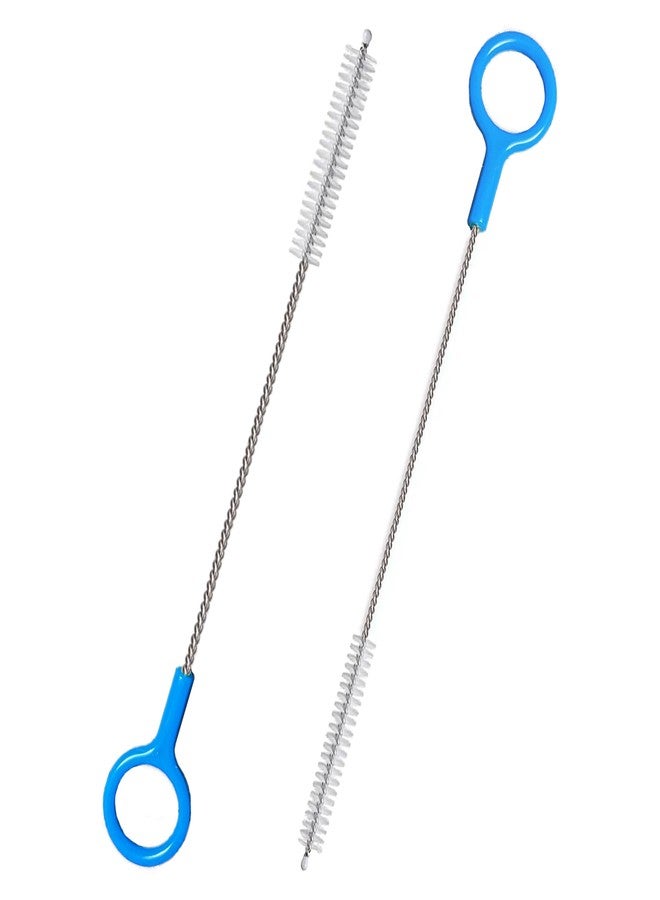 CIDYAUST Heavy-Duty Straw Cleaner Brush, 2 Pcs Flexible Straw Brush Set,Reusable Straws Cleaning Brush with Stainless Steel and Nylon Bristles for Baby Bottles,Stanley Cup. - Image 1